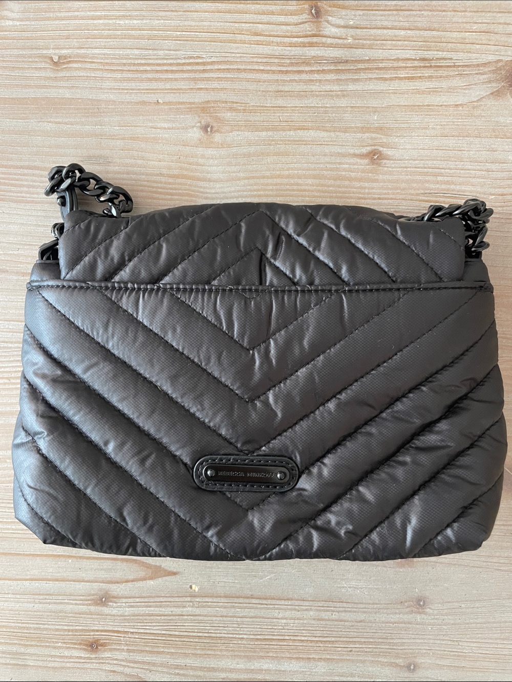 Rebecca Minkoff Black Quilted Chain-Strap Crossbody - Picture 4 of 5